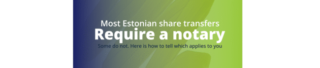 legal share sell in Estonia