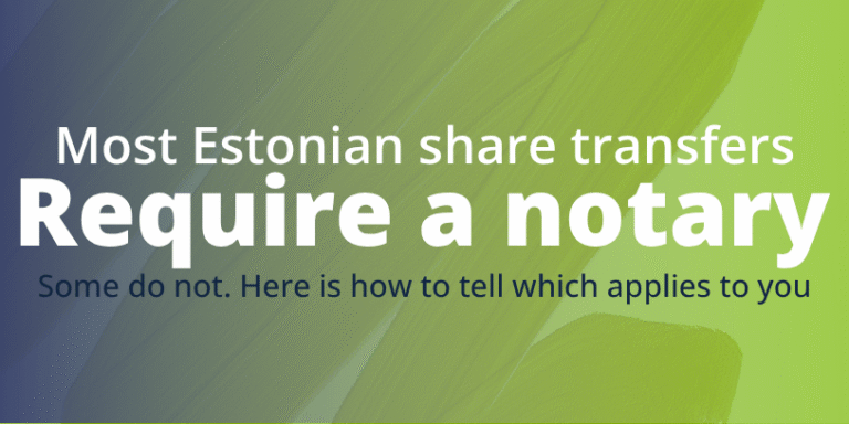 legal share sell in Estonia