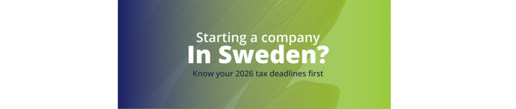 VAT registration Sweden start a company Sweden