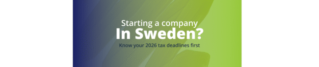 VAT registration Sweden start a company Sweden