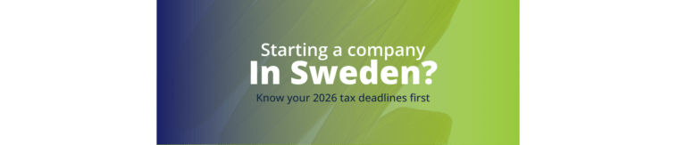 VAT registration Sweden start a company Sweden