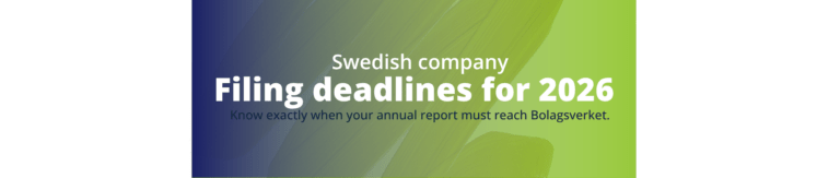 When Does Your Swedish Company Need to File in 2026?