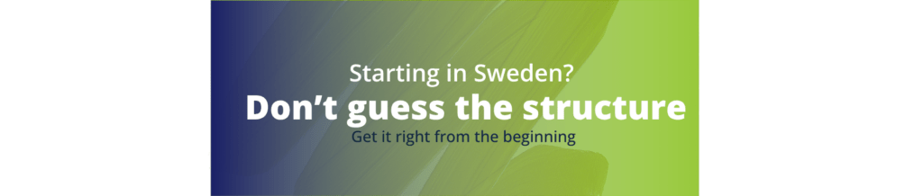 start a company in Sweden Swedish AB vs sole trader F-tax Sweden