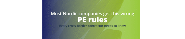 permanent establishment Sweden construction, Nordic tax treaty permanent establishment, Finnish company working in Sweden tax, Skatteverket permanent establishment