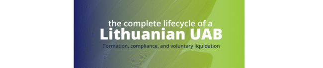 register UAB Lithuania foreign founder, Lithuania company liquidation 2026, voluntary liquidation UAB Lithuania