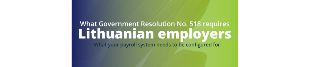 Lithuania business trip allowance 2026, dienpinigiai Lithuania October 2026, Lithuanian employer payroll obligations