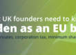 UK company forming Sweden, Swedish subsidiary UK parent company, lagerbolag Sweden