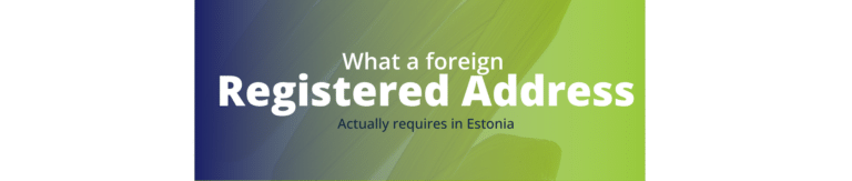 Estonia contact person requirement, Estonia legal address service