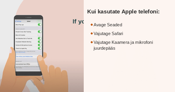 Ondato KYC — Apple telefoni seadistamine