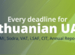 UAB annual report deadline, Lithuanian corporate tax return