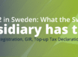 Swedish constituent entity Pillar 2, Skatteverket tilläggsskatt registration